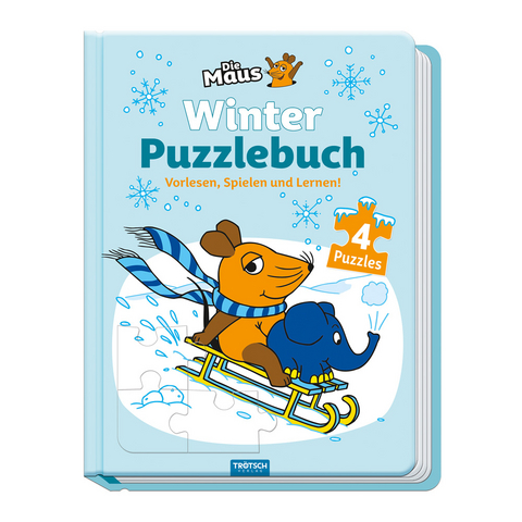 Tr&ouml;tsch Die Maus Winter-Puzzlebuch Puzzlebuch - 