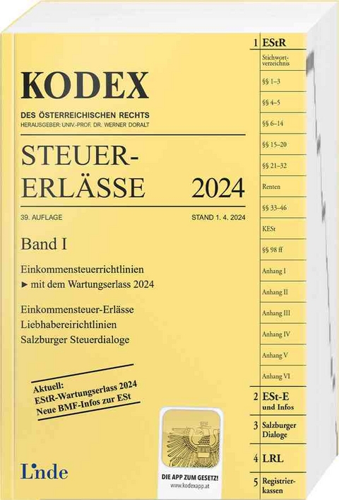 KODEX Steuer-Erl&auml;sse 2024, Band I - Michael Schilcher