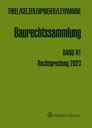 Baurechtssammlung. Rechtsprechung des Bundesverwaltungsgerichts,... / Baurechtssammlung Band 91