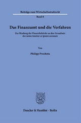 Das Finanzamt und die Verfahren - Philipp Prochota