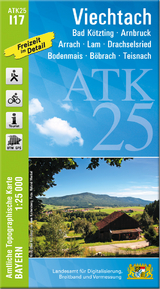 ATK25-I17 Viechtach (Amtliche Topographische Karte 1:25000) - 