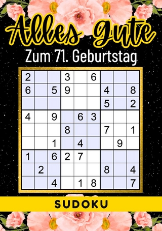 71 Geburtstag Geschenk | Alles Gute zum 71. Geburtstag - Sudoku