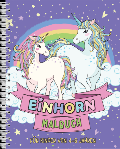 Einhorn-Malbuch f&uuml;r Kinder ab 4 Jahren