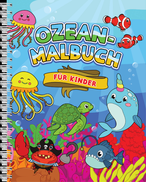 Ozean-Malbuch f&uuml;r Kinder ab 4 Jahren