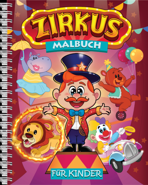 Zirkus-Malbuch f&uuml;r Kinder