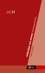 fr&uuml;hst&uuml;ck wie immer &ndash; alltagsgedichte - Hannes Vyoral