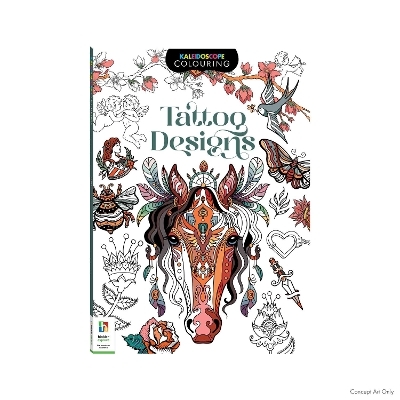 Kaleidoscope Colouring Tattoo Designs - Hinkler Pty Ltd