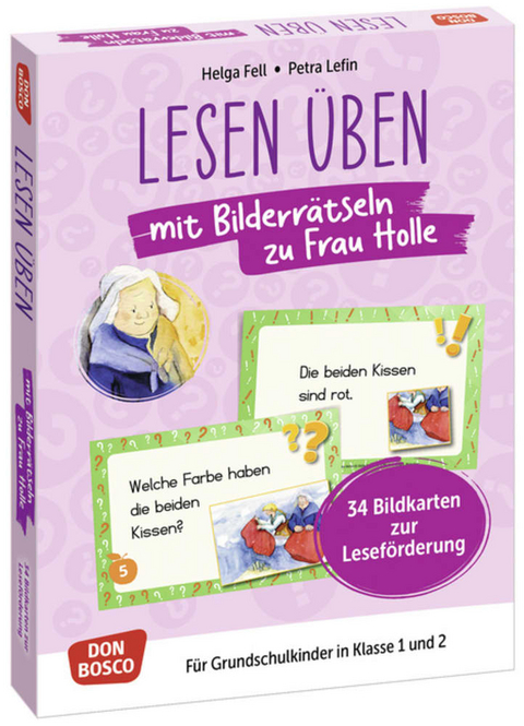 Lesen &uuml;ben mit Bilderr&auml;tseln zu Frau Holle. 34 Bildkarten zur Lesef&ouml;rderung - Helga Fell