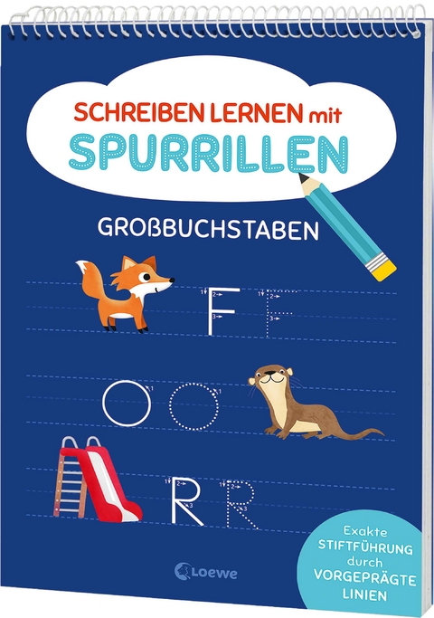 Schreiben lernen mit Spurrillen - Gro&szlig;buchstaben
