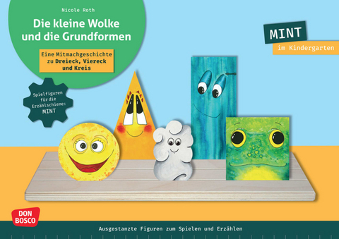 Die kleine Wolke und die Grundformen. Erz&auml;hlschienen-Figurenset, m. 1 Beilage - Nicole Roth