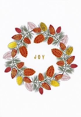 Boughs of Joy Small Boxed Holiday Cards (20 Cards, 21 Self-Sealing Envelopes)