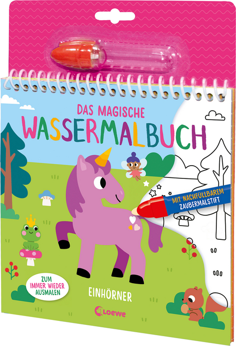 Das magische Wassermalbuch - Einh&ouml;rner