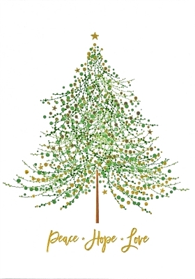 Tree of Festive Wishes Small Boxed Holiday Cards (20 Cards, 21 Self-Sealing Envelopes)