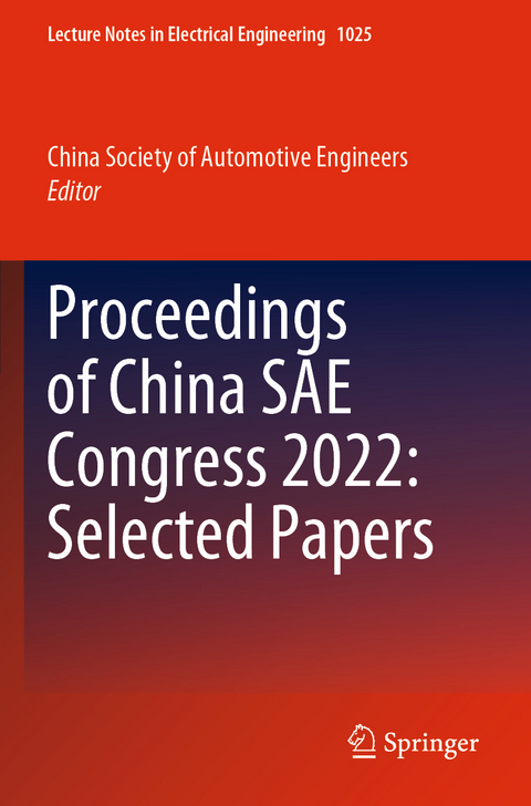 Proceedings of China SAE Congress 2022: Selected Papers - 