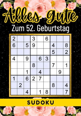 52 Geburtstag Geschenk | Alles Gute zum 52. Geburtstag - Sudoku