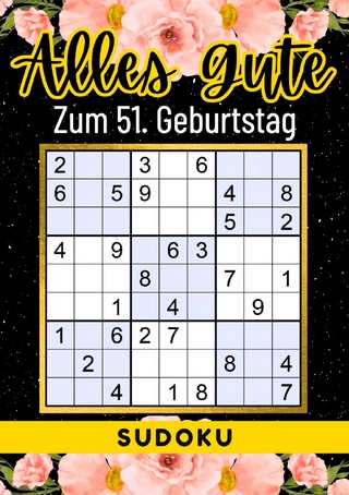 51 Geburtstag Geschenk | Alles Gute zum 51. Geburtstag - Sudoku