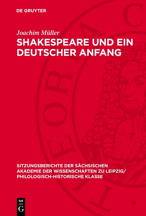 Shakespeare und ein deutscher Anfang - Joachim M&uuml;ller