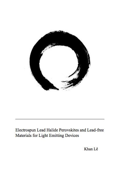 Electrospun Lead Halide Perovskites and Lead-free Materials for Light Emitting Devices - Khan L&ecirc;