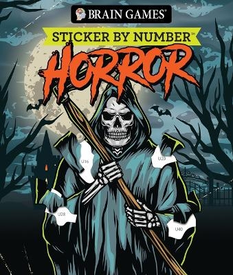 Brain Games - Sticker by Number: Horror (28 Images to Sticker) -  Publications International Ltd,  New Seasons,  Brain Games
