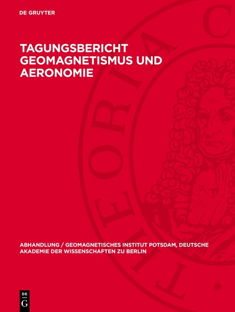 Tagungsbericht Geomagnetismus und Aeronomie