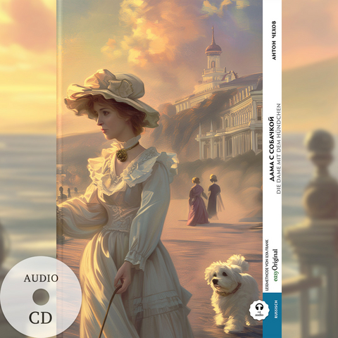 Dama s sobatschkoi / Die Dame mit dem H&uuml;ndchen (Buch + Audio-CD) - Frank-Lesemethode - Kommentierte zweisprachige Ausgabe Russisch-Deutsch - Anton Pawlowitsch Tschechow