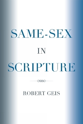 Same-Sex in Scripture