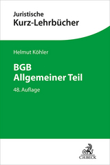 BGB Allgemeiner Teil - Helmut K&ouml;hler