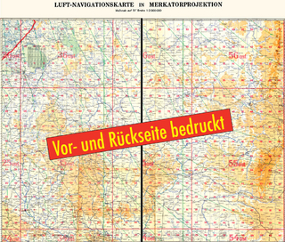 LUFTKRIEG - Luft-Navigationskarte: West-Rußland März 1941(Plano)