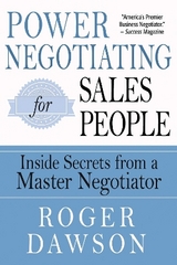Power Negotiating for Salespeople - Dawson, Roger