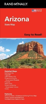 Rand McNally Easy to Read Folded Map: Arizona State Map
