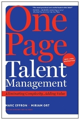One Page Talent Management, with a New Introduction - Effron, Marc; Ort, Miriam