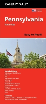 Rand McNally Easy to Read: Pennsylvania State Map