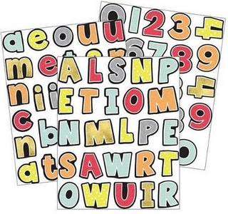 Aim High Letters and Numbers Sticker Pack