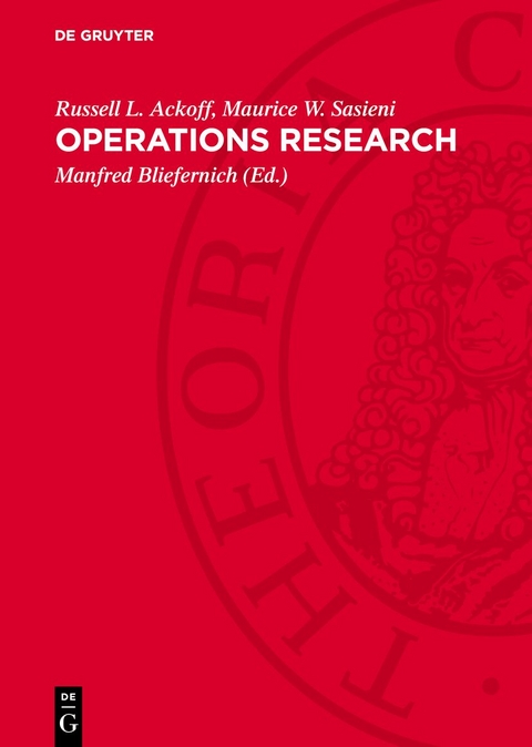 Operations research - Russell L. Ackoff, Maurice W. Sasieni