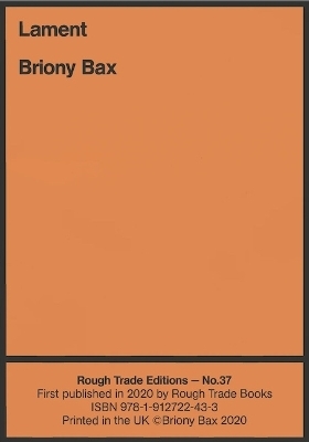 Lament - Briony Bax (RT#37)