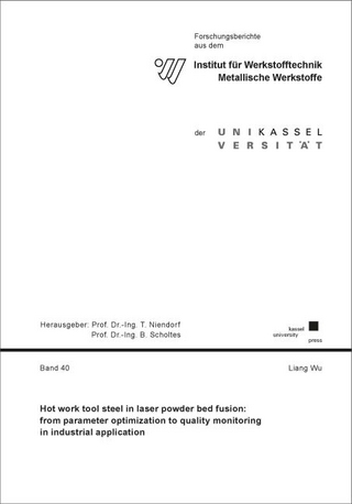 Hot work tool steel in laser powder bed fusion