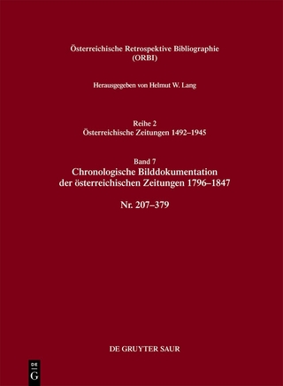 Chronologische Bilddokumentation der österreichischen Zeitungen 1796–1847