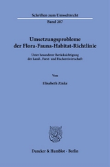 Umsetzungsprobleme der Flora-Fauna-Habitat-Richtlinie - Elisabeth Zinke