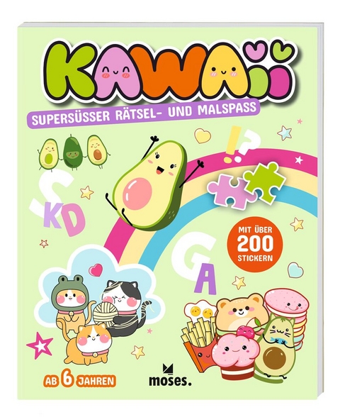 KAWAII Supers&uuml;&szlig;er R&auml;tsel- und Malspa&szlig;