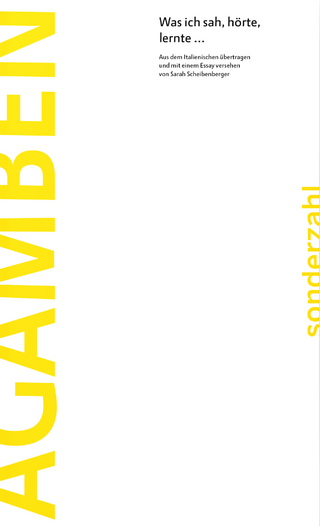 Was ich sah, hörte, lernte...