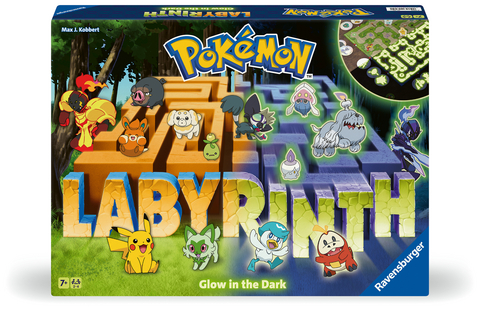 Pok&eacute;mon Labyrinth Glow in the Dark - Gesellschaftsspiel & Brettspiel ab 7 Jahre - Max J. Kobbert
