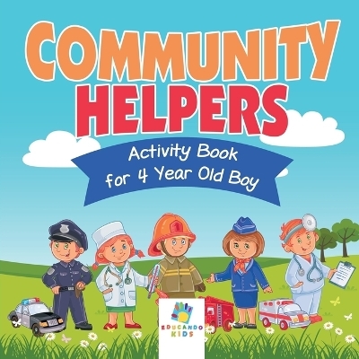 Community Helpers Activity Book for 4 Year Old Boy -  Educando Kids