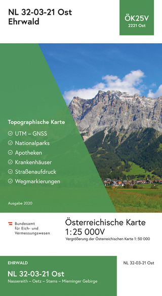 BEV-Karte 2221-Ost, Ehrwald 1:25 000V