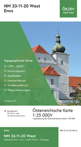 BEV-Karte 4320-West, Enns 1:25 000V - 