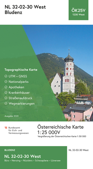 BEV-Karte 1230-West, Bludenz 1:25 000V