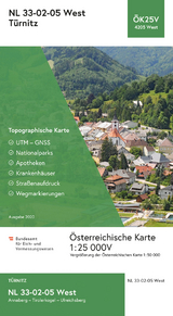 BEV-Karte 4205-West, T&uuml;rnitz 1:25 000V - 