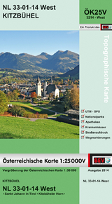 BEV-Karte 3214-West, Kitzb&uuml;hel 1:25 000V - 