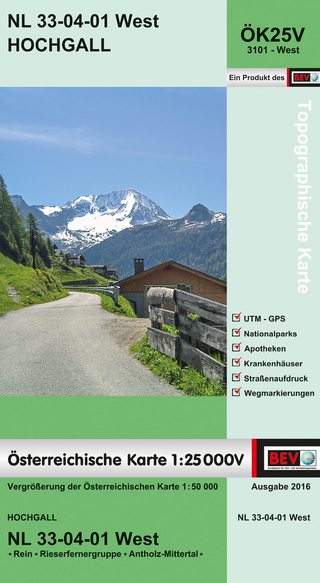 BEV-Karte 3101-West, Hochgall 1:25 000V