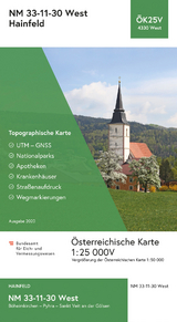 BEV-Karte 4330-West, Hainfeld 1:25 000V - 