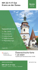 BEV-Karte 4317-Ost, Krems an der Donau 1:25 000V - 